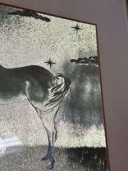 Unicorn Gold Foil Wall Art