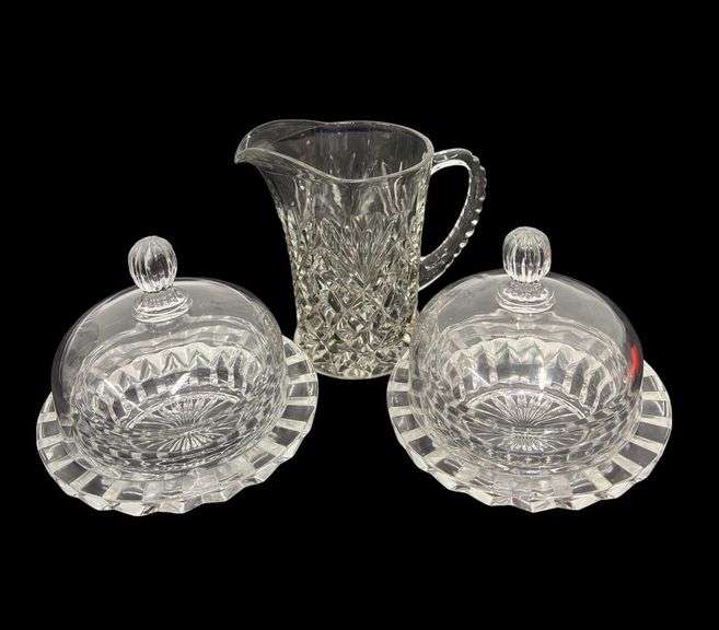Mikasa Salinas Round Glass Dome Covered Butter Condiment Dish