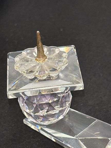 Swarovski Crystal Double Pin Candlestick Holder