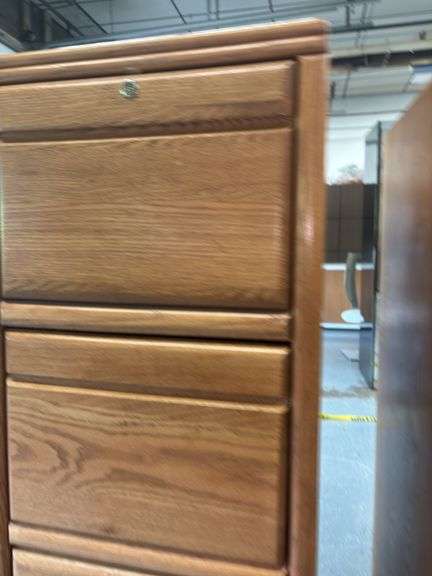 Solid Wood Filing Cabinet