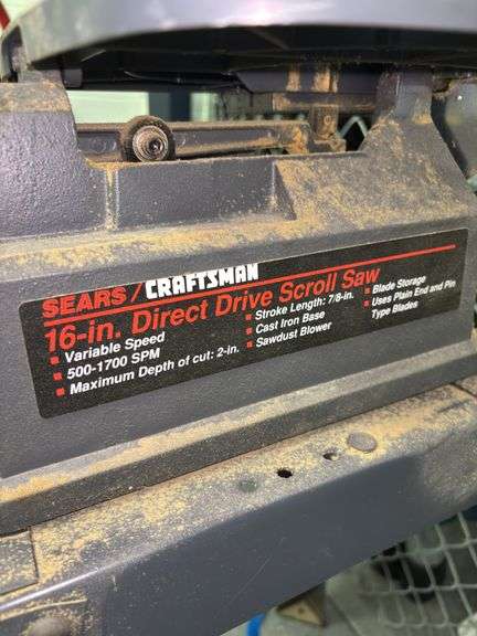 Sears Craftsman 16” Direct Drive Scroll Saw