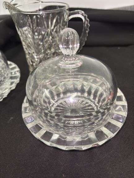 Mikasa Salinas Round Glass Dome Covered Butter Condiment Dish
