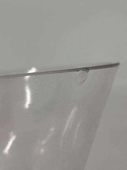 Clear Glass Vase Serpentine Wrapped