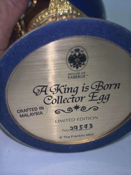 House of Faberge: A King Is Born Collector Egg