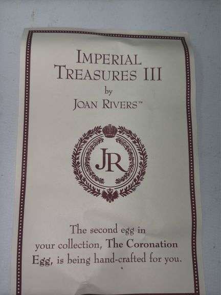 Joan Rivers Imperial Treasures Eggs