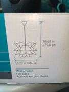 Styleselections Designer Suspension Flower White Light Fixture