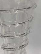 Clear Glass Vase Serpentine Wrapped