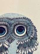 Vintage Glenn Heath Owl Art Framed Print