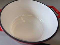 2-in-1 Cast Iron Enamel Dutch Oven Frying Pan