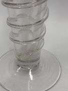 Clear Glass Vase Serpentine Wrapped