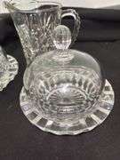 Mikasa Salinas Round Glass Dome Covered Butter Condiment Dish