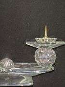 Swarovski Crystal Double Pin Candlestick Holder