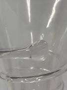 Clear Glass Vase Serpentine Wrapped