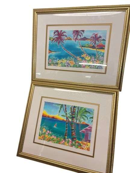 Pair of Limited Edition Tropical Prints