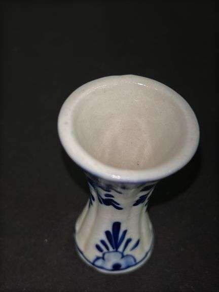 Hand Painted Delft Bud Vase