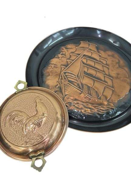 Copper Sailboat Wall Hanging Coppercraft Guild 1970