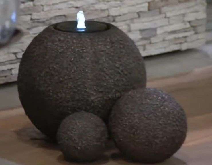 Scott Living Lighted Orb Fountain.