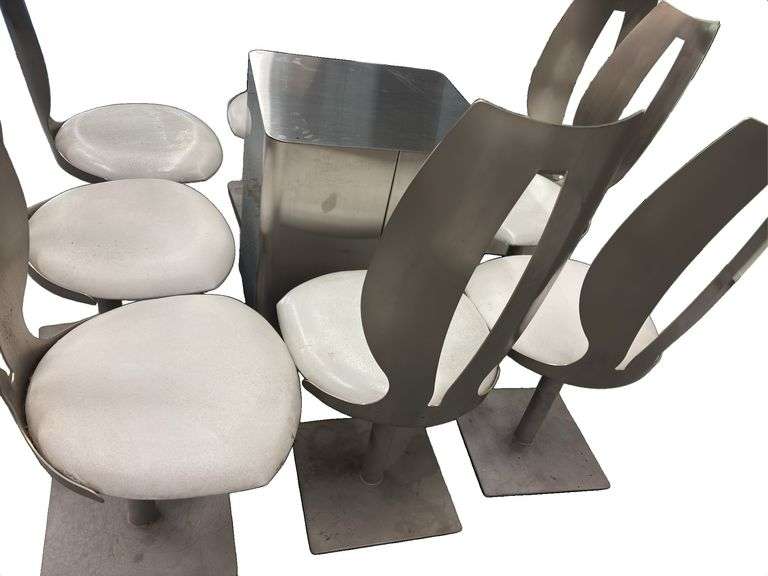 Glass Top Dining Table and Chairs