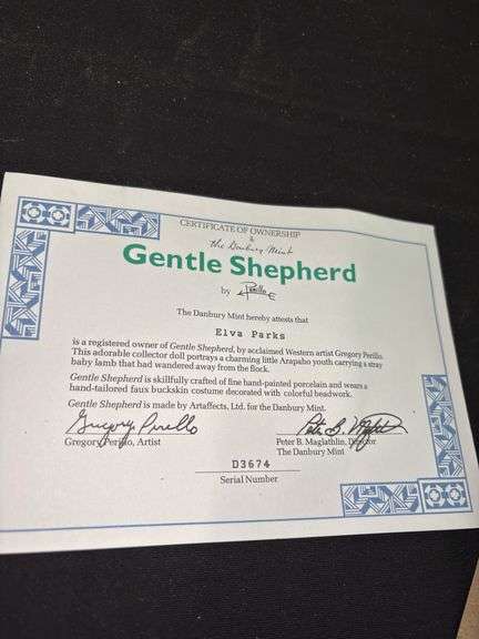 Perillo Gentle Shepherd Collectible Doll