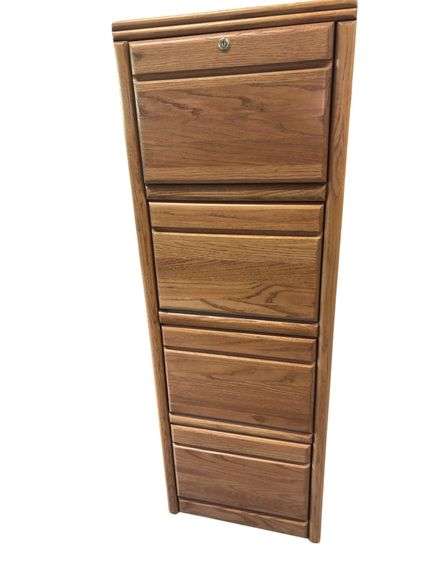 Solid Wood Filing Cabinet