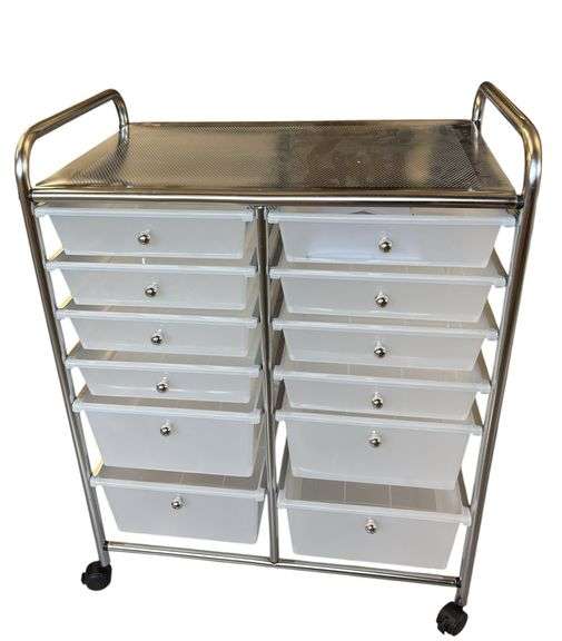Metal Rolling Storage Cart