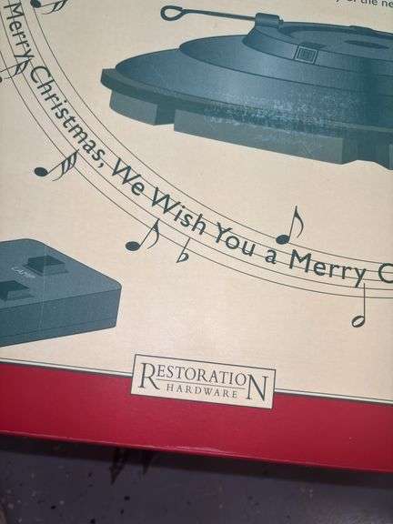 Restoration Hardware 1950's Heirloom Rotating Musical Christmas Tree Stand