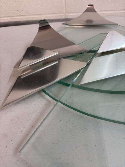 Glass Corner Shelves