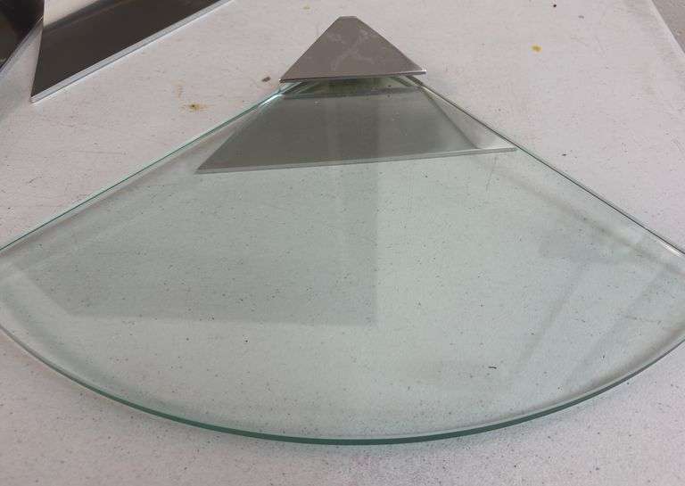 Glass Corner Shelves