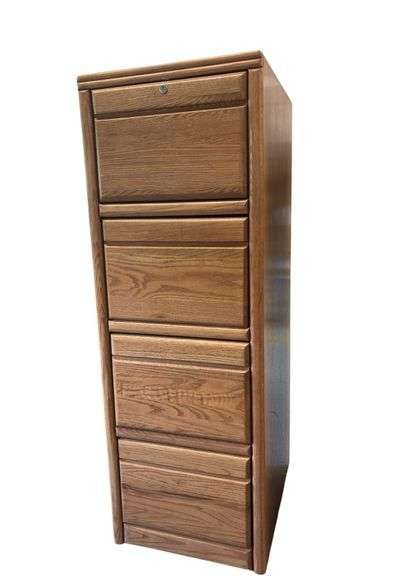 Solid Wood Filing Cabinet