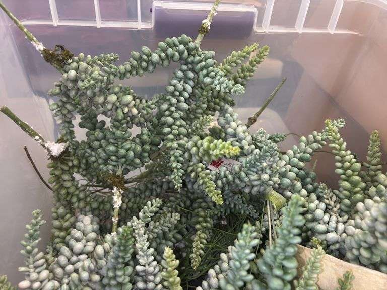 Faux Sedum Botanicals in Vases (12)