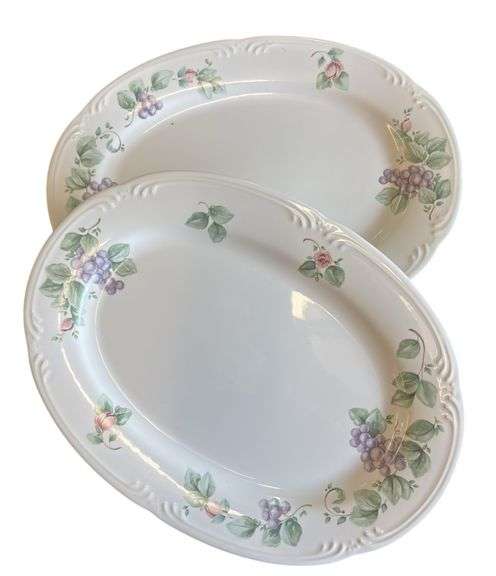 Pfaltzgraff Grapevine Oval Serving Platters