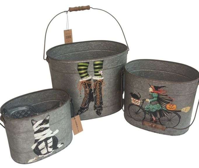 Trio of Halloween Buckets