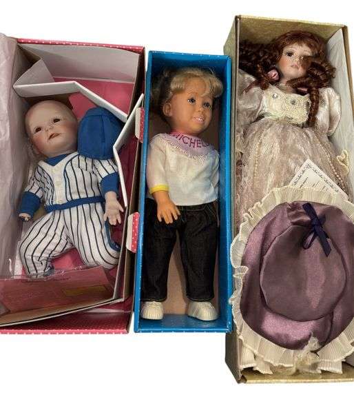 Variety of Collectible Dolls