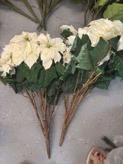 Silk Poinsettia Florals