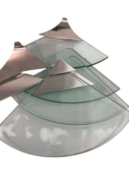 Glass Corner Shelves