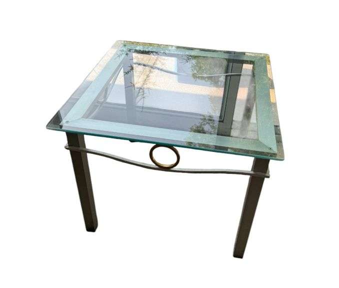 Glass Top Side Table