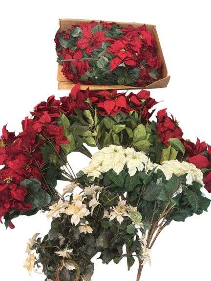 Silk Poinsettia Florals
