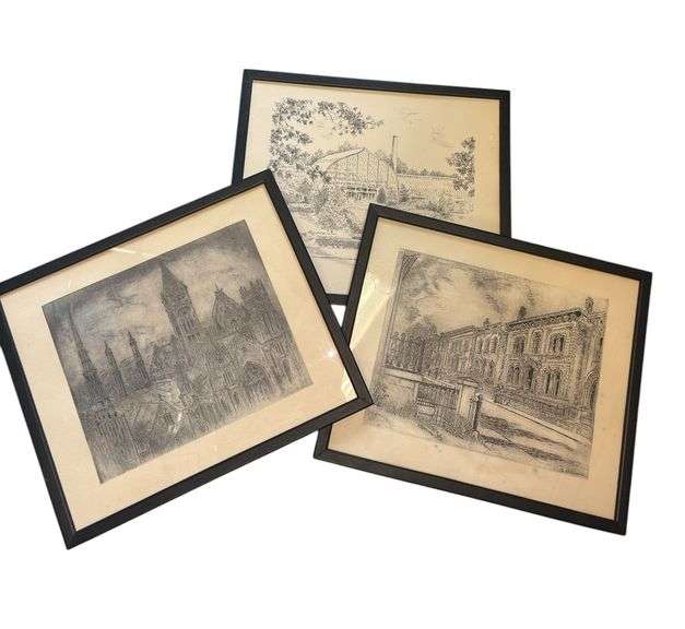 Trio of Framed Caroline Williams Prints