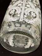 2008 Evian Christian Lacroix Lace Collectible Glass 750ml Water Bottle