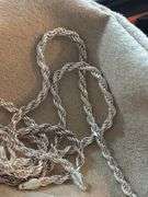Sterling Silver Rope Necklace and Bracelet