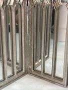 Antique Silver Cathedral 4-panel Mirror by Valerie Parr Hill (2)