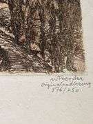 Trio of Willi Foerster Etching Prints of Rothenburg, Germany