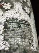 2008 Evian Christian Lacroix Lace Collectible Glass 750ml Water Bottle