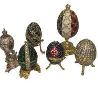 Variety of Collectible Enamel Eggs