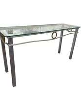 Glass Top Foyer Table