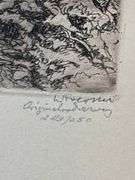 Trio of Willi Foerster Etching Prints of Rothenburg, Germany