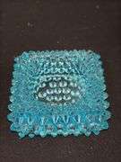 Vintage Fenton Hobnail Aqua Blue Salt Cellar and more