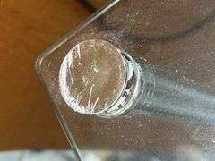Glass and Metal Corner Shelf