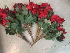 Silk Poinsettia Florals