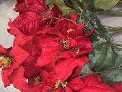 Silk Poinsettia Florals